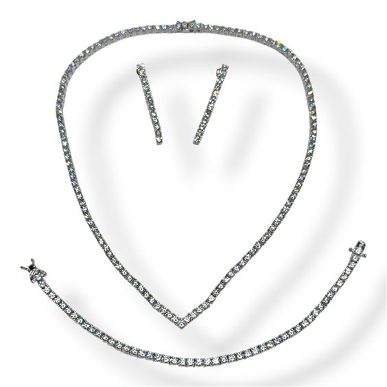 Necklace Mandile 1922 Woman Parure in Silver 2CSET126704 - 2CSET126704